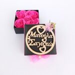 Κουτί με τριαντάφυλλα "Μανούλα Σ' αγαπώ"